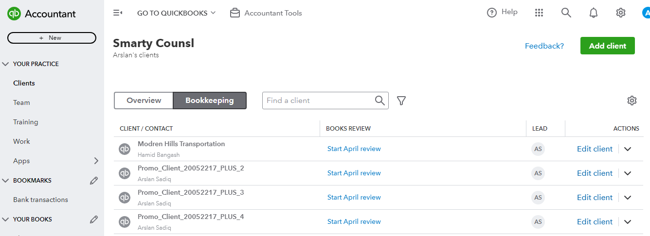 Monthly Plan Quickbooks Online with Bookkeeping